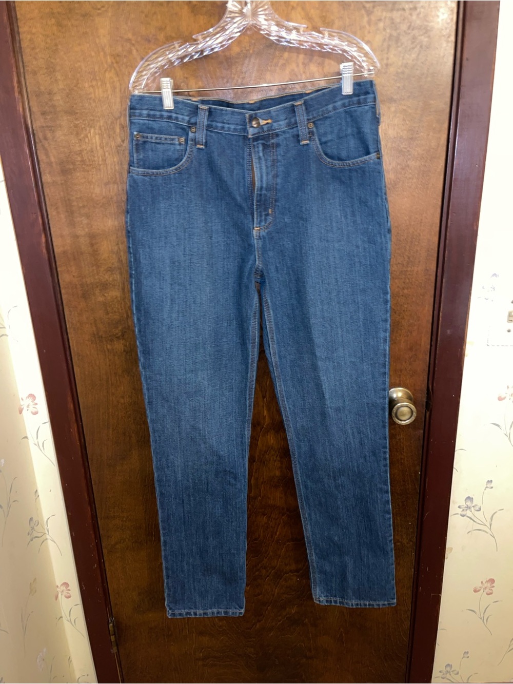 Carhartt Men's Straight Leg Dark Blue Jeans